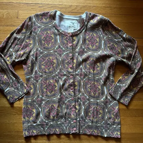Tabitha Mandala Cardigan, XL, NWOT Pink