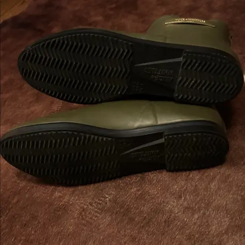 Alice + Whittles Olive Ankle Rain Boot Size 10 Green
