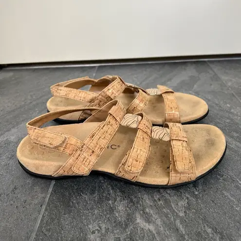 Vionic  Amber Tan Cork Open‎ Toe Comfort Sandals