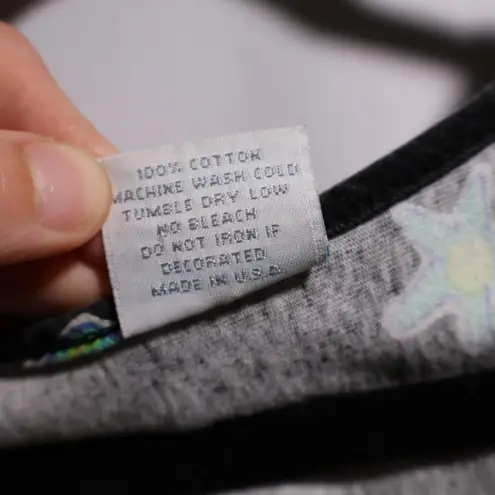 VTG Black Fish Dress USA Made Square Neck Retro 80s 90s Teacher Cotton Beach L Size L