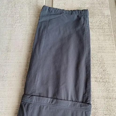 Mountain Hardwear  Women's size 12 Gray Zip-Away Convertible‎ Hiking Pants