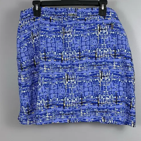 Jamie Sadock Skort Women's Size 12 Skirt Periwinkle Blue White Black Shorts