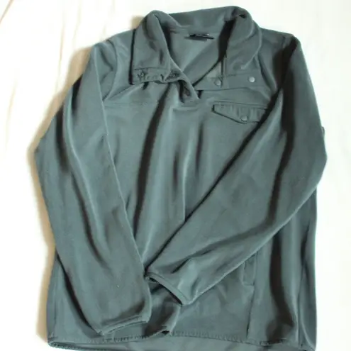 32° Heat Women's Charcoal Button-Up Fleece Jacket - Image 2