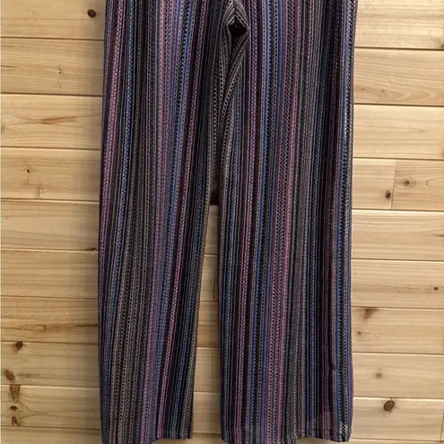 Becca Size Medium Split Leg Swim Coverup Drawstring Waistband Pants