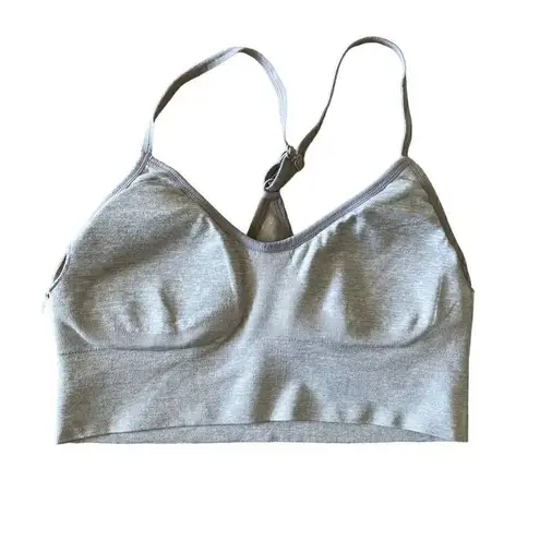 2 for $30 Gray Padded Racerback Women’s Athletic Running Sporty Yoga Bra SZ XS