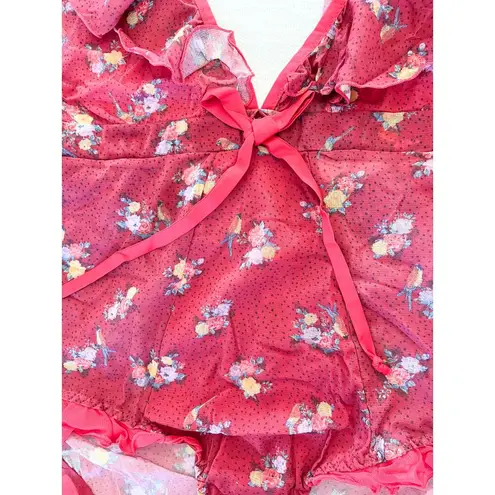 We are HAH | NWT | Butterfly Printed Bodysuit | Cheap Perfume Wino | Sz XL Red