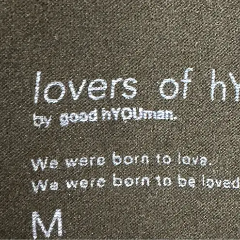 Good hYOUman Lovers Of HYOUmanity By Create Your Fate Black Tank Top Medium