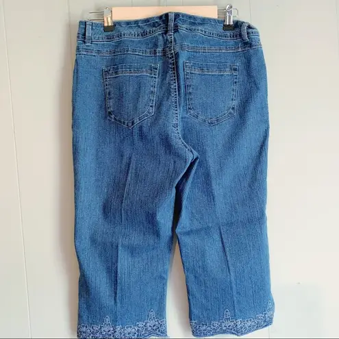 Gloria Vanderbilt Embroidered Marnie Skimmer Jeans Size 10P