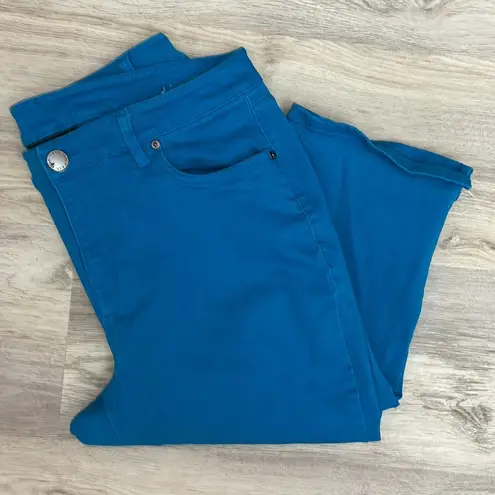 Lane Bryant Aqua Blue Capri Jeans Size 16