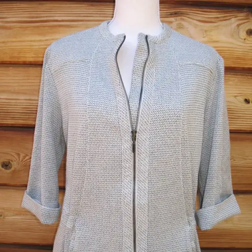 Per Se Thick Knit Full Zip Front Dress