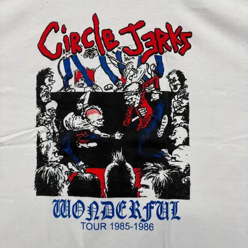 Circle Jerks Wonderful Tour Hardcore Punk Band T-Shirt Size Extra Large