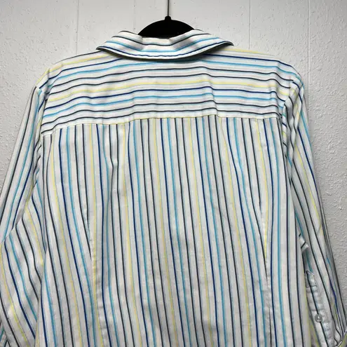 IZOD Shirt Womens 2X Non Iron Career Office Workwear Business Casual Breathable