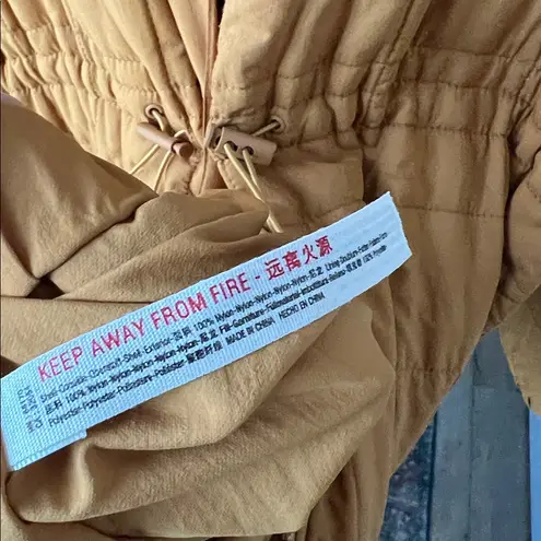 Free People FP Movement Perri Packable Puffer Jacket in Golden Ochre Size M $198 Gold Size M