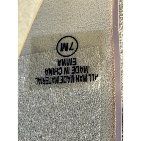 Peep Toe Platform Heels Ankle Strap Stiletto Tan Shoes Size 7M