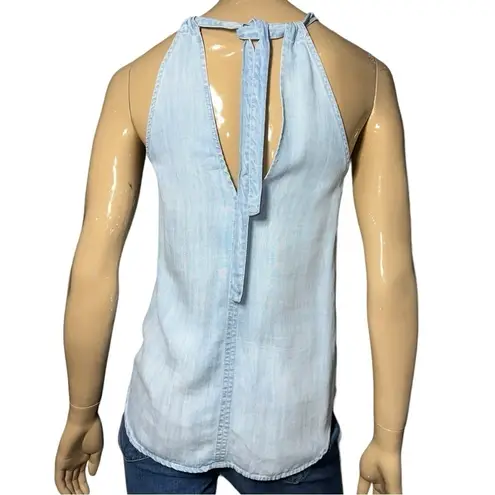 Bella Dahl Women’s Size XS Silverlake Wash Light Blue Chambray Sleeveless Top