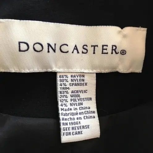 Doncaster Mixed Media Nubby Tweed Zip Jacket Small EUC