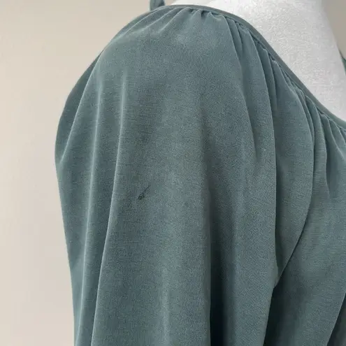 Green Envelope Boho Long Sleeve Blouse Sage Green Size XS Loose Fit