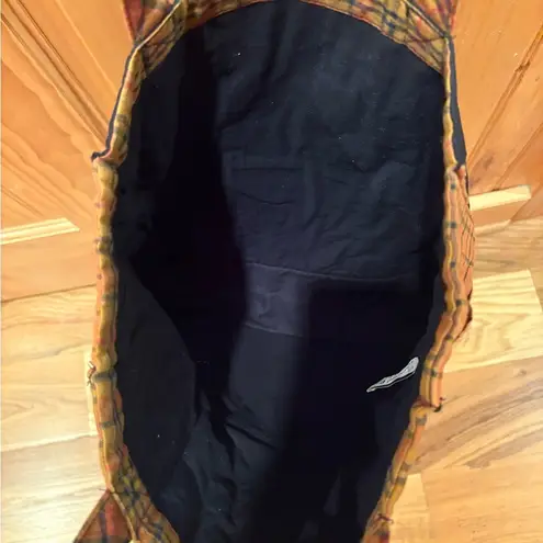 Nancy’s Nook Plaid Welcome Harvest Tote Bag Orange