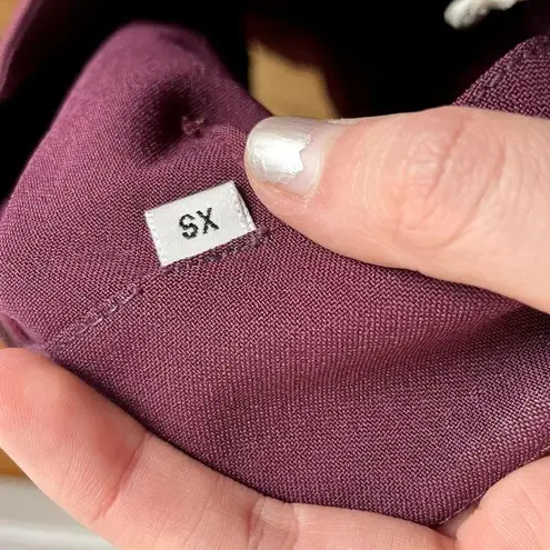 Plum pencil skirt business casual lightweight summery style purple women size XS