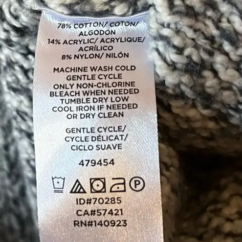 Loft  Outlet Gray Marled Knit Sweater Size‎ Medium - Image 12