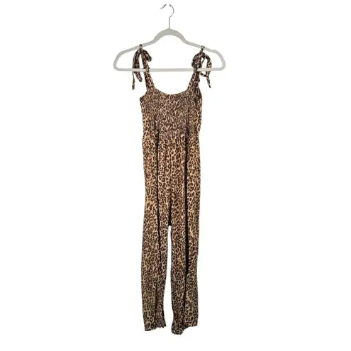 Faithfull the Brand Faithful the Brand Elsa Crop Jumpsuit Mila Animal Cheetah Print NWT Womens 4
