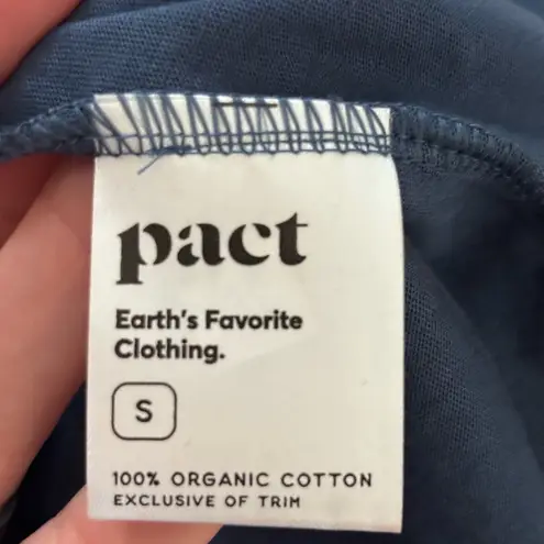 Pact Blue Organic Cotton Softspun A-Line Tank Dress