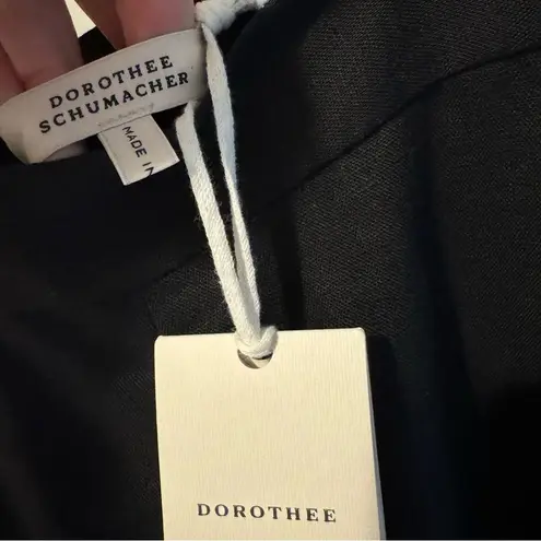 NWT Dorothee Schumacher Black & Brown Luxury Exquisite Maxi Linen Skirt | XS