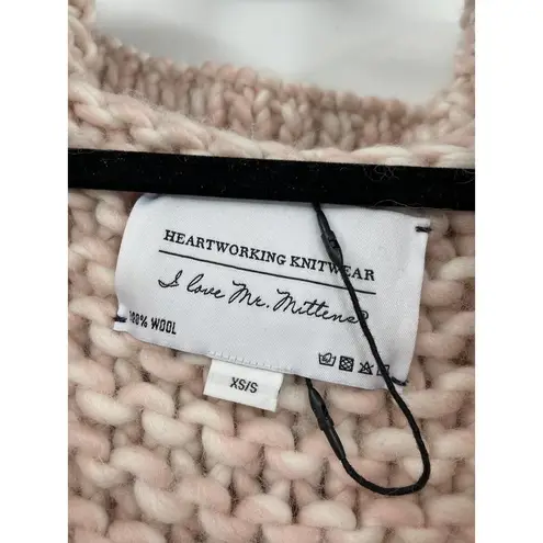 I Love Mr Mittens Taupe Cable Knit Hooded Bomber Wool