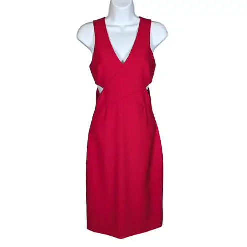 Elizabeth and James Aldridge Cut Out Sheath Dress Red Size 0