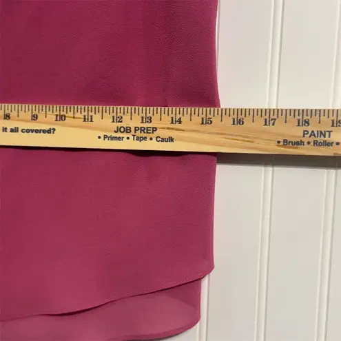 Vintage Ursula of Switzerland Pink Layered Tank Top 12 Coquette Handkerchief Hem Size L