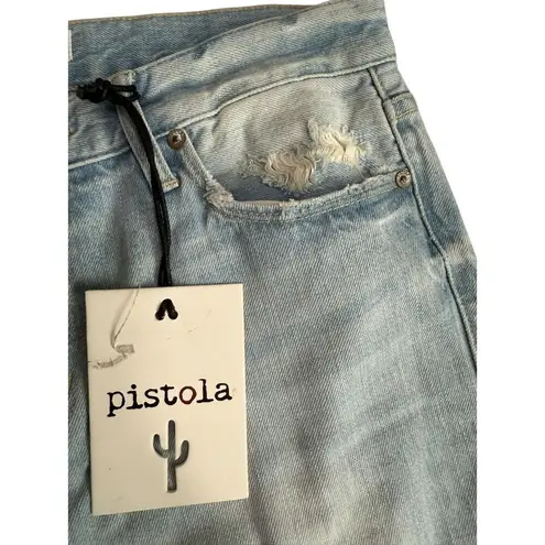 Pistola NWT Mid-Rise Distressed Boyfriend Jeans – Light Wash Size 27
