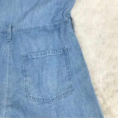 Outerknown Wyatt Long Sleeve Button Front Denim Jumpsuit Blue Size Medium New - Image 9