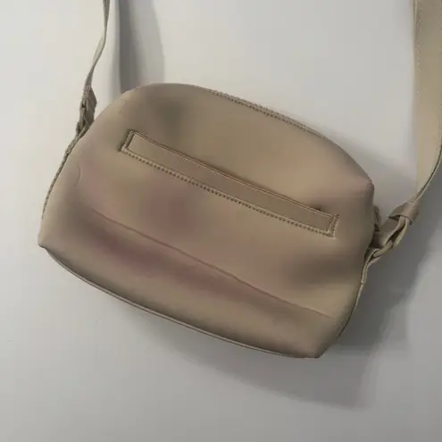 Dagne Dover Micah Neoprene Crossbody Bag In Oyster