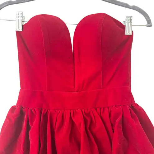 ADEIRLINA Vibrance After Dark II Velvet Bubble Dress Red NWT XS