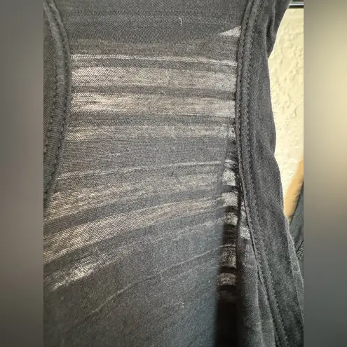 IRO Paris Mollie Burnout Scoop neck Tank Top Black XS $140