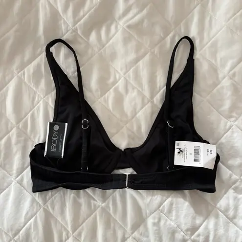 NWT Cotton on Body Womens Size Small Black Bathing Suit Bikini Top Beach Pool