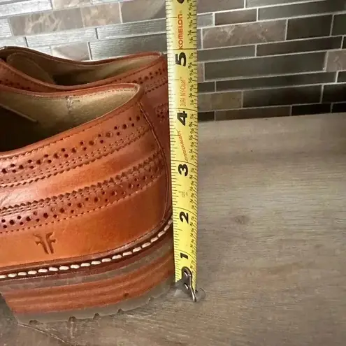 Frye  Mens James Lug Brown Leather Oxford Dress Shoes Wingtip Size 12