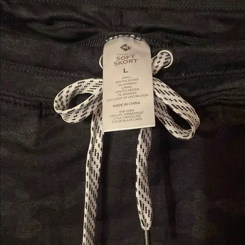 Gray Skater Mini Skorts with Tie Front Size L