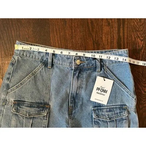 Princess Polly  Childers Denim Mini Skirt Mid Wash Size 6 NWT
