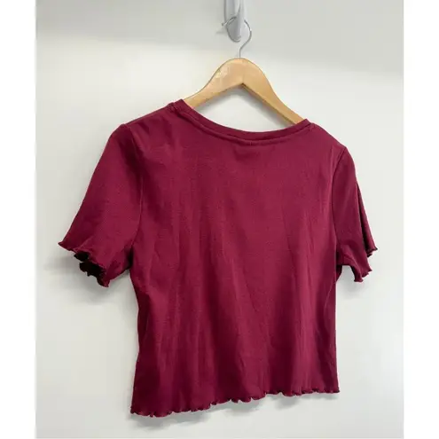 Aretha Crop Tee Size Large Franklin The Queen Of Soul Live In Vegas Juniors NEW Red