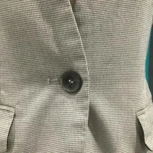 ZARA  grey and white blazer in size 2