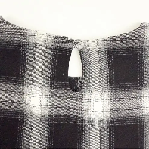 Disturbia Billie Check Mini Smock Dress Black Plaid Flannel Grunge Goth Punk Size 2