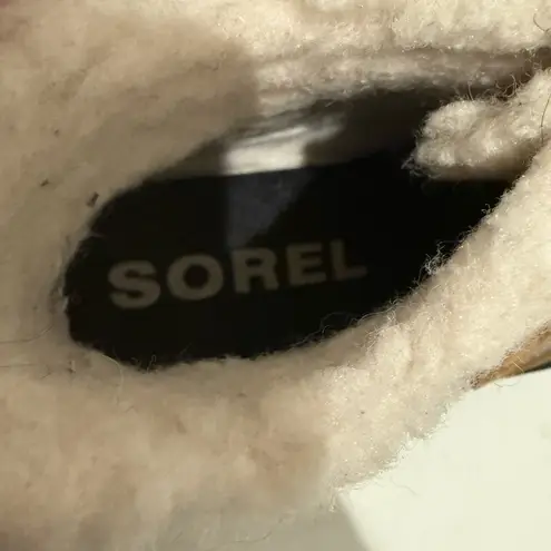 Sorel  Out N About Plus Weatherproof Rain Boots in Quarry Grey Black Tan Size 7.5