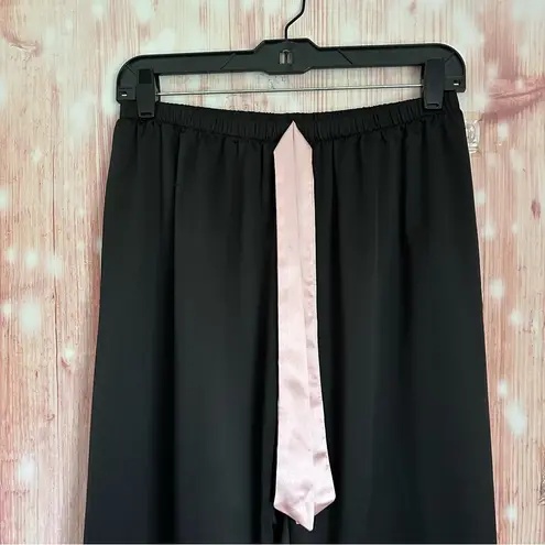 Cider Black Satin 3 Piece Pajama Lounge Set