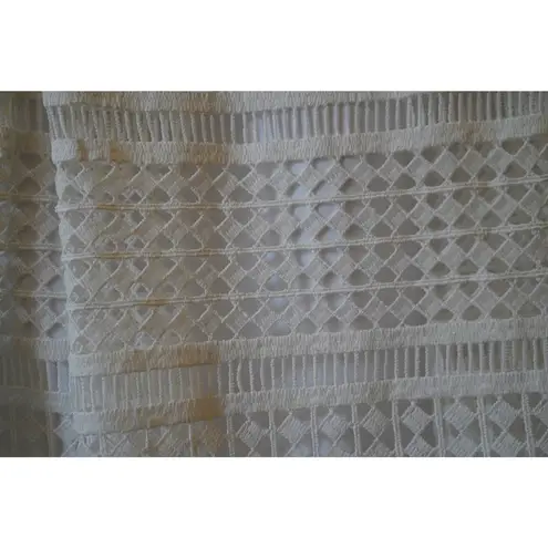 Nicholas Summer Lace Midi A Line Skirt White Cream Size US 2