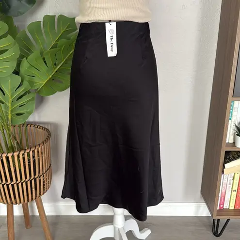 nwt // the drop satin a line skirt Black Size XS