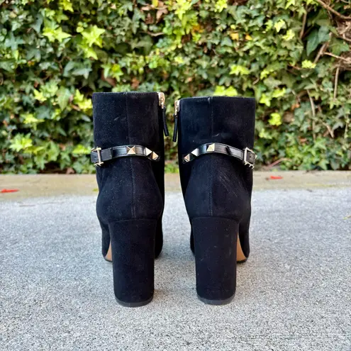 Valentino Garavani Rockstud strap suede ankle boots booties size IT 37 US 7