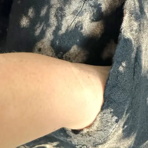 Dress to Kill LagenLook One Size Art to Wear Black & Tan Tie Dye Button Up Top