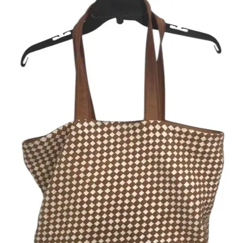 Robert Zur RINA Tote True Glove Leather Chestnut Brown & Beige Large Travel tote