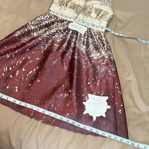 Romy szXS satin sleeveless wrap front lined side zip flowy skirt dress EUC Size XS